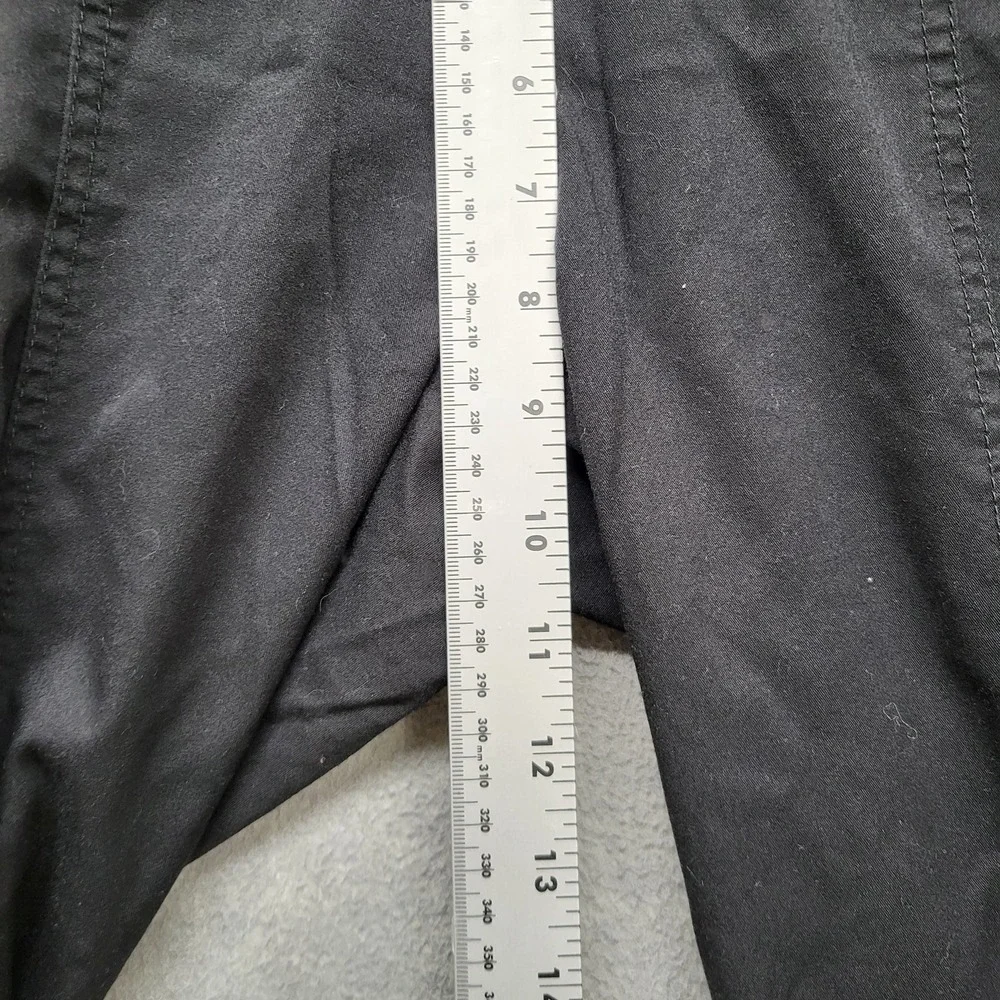 Jaanuu‎ Women Scrub Bottom L Black Cargo Button Zipper 25